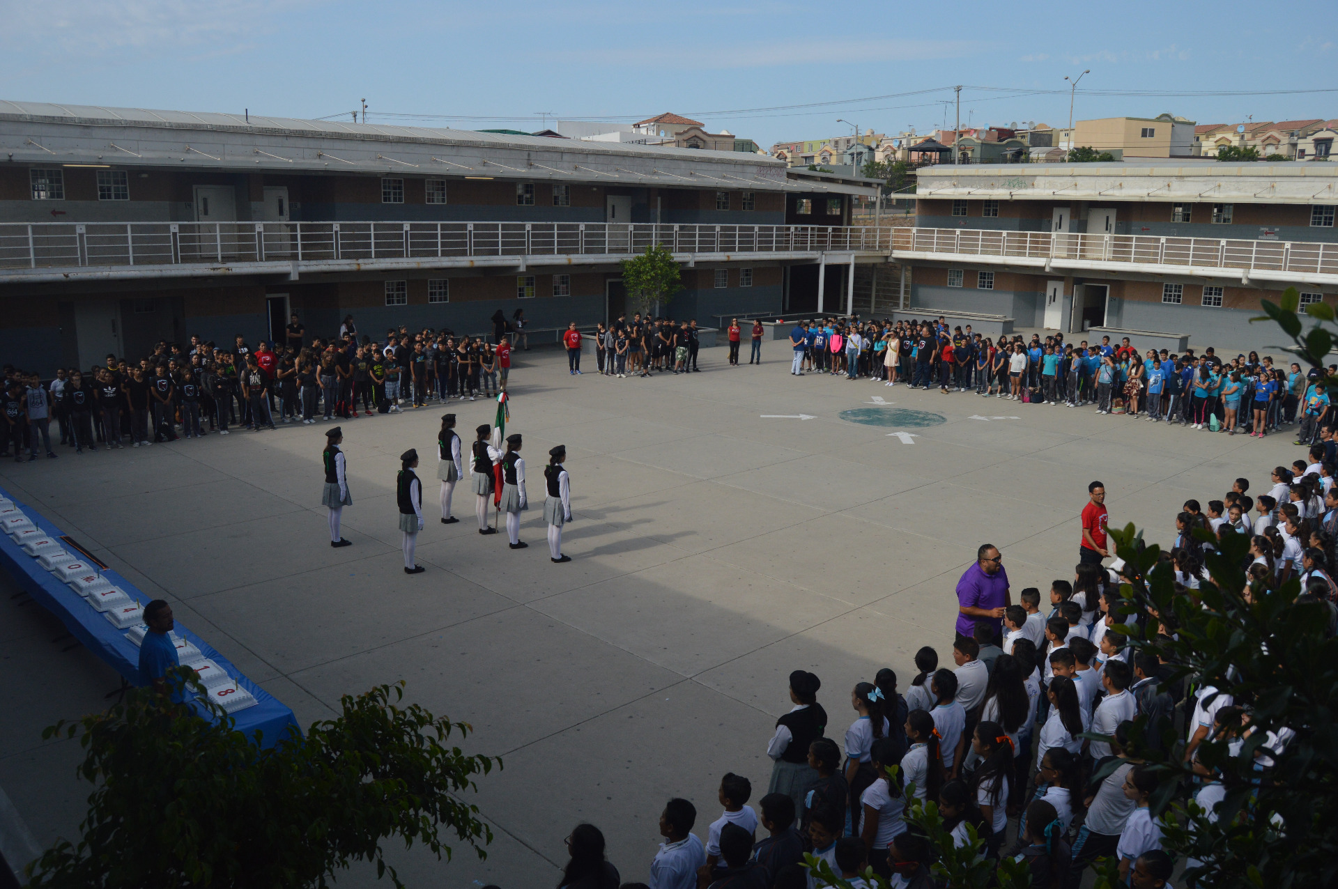 Vista panorámica de la escuela.